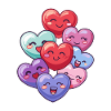 Bunte Herzen Love
