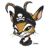 Gazelle Cerf Pirate