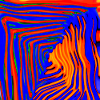 blu and orange tunnel