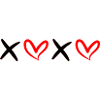 XOXO Black and Red