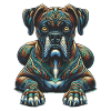 Mandala Art Boxer Dog Boxers