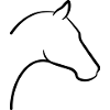 Horse Head Icon Outline