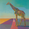 giraffe, bunt, tier, geschenk, geschenkidee