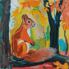 eichhörnchen, bunt, tier, geschenk, geschenkidee