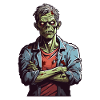 Annoyed zombie