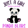 Mädchenherz für Pandas