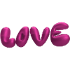 love,3d,buchstaben,ballon,3d,liebe,metallic