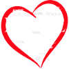 Global Love: Multilingual Heart Design