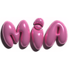 Mia,Balloon Lettering,3D,Balloon,Pink