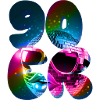 90s,Disco Ball,Party,Writing,Mouth,Retro