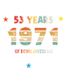 53 Years Old Made In 1971 Vintage February 1971
