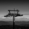 Cable car pillar Feldberg Black Forest Poster Berg