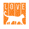 Love Has Four Paws Cat Silhouette