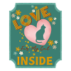 Love Inside My Cat Heart Design