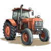 Orange Tractor