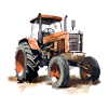 Tracteur orange n°2