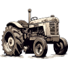 Old-fashioned tractor