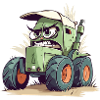 Kanzy le tracteur énervé