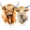 Personalized Scottish Highland Cows Gift