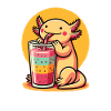 Summer Smoothie Axolotl