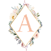A Monogram, Floral, Boho