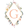G Monogramm , Floral, Boho