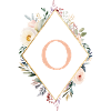 O Monogramm , Floral, Boho