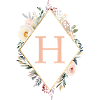 H Monogramm , Floral, Boho