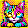 Cat Pop Art