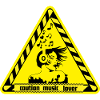Warning sign for music lovers