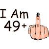 Jeg er 49 + 1 langfinger skjorte Jeg er 49 plus,