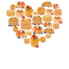 Pancake Lover Kids Heart