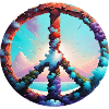 peace,peace sign,peace sign,flowers,clouds