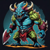 Monster mit Waffe