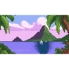 Piton ,St lucia - Pixel Art