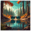 Sunglasses / Reflection / Forest / Reflection