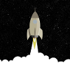 Rocket blast off