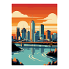 Brisbane Australien Vintage Travel Plakat Souvenir