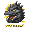 Stay hungry! Giant Dino Lizard