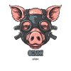 Leather Mask Pig, Oink Oink
