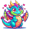 Farbenfroher Drache