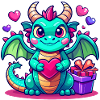 Farbenfroher Drache