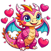 Farbenfroher Drache