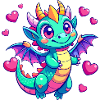 Farbenfroher Drache