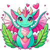 Farbenfroher Drache