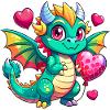 Farbenfroher Drache