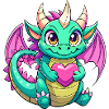 Farbenfroher Drache