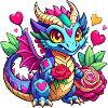Farbenfroher Drache