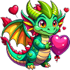 Farbenfroher Drache