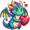 Farbenfroher Drache